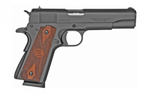 Charles Daly 1911 Field Grade, Semi-automatic, Metal Frame Pistol, Full Size, 45ACP, 5 Barrel, Steel, Matte Finish, Black, Walnut Grips, 8 Rounds, 1 Magazines 440.111