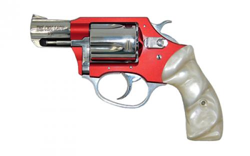 Charter Arms Chic Lady, Double Action/Single Action, Small Frame Revolver, 38 Special, 2 Barrel, Anodized Finish, Red, White Pearlite Grips, Fixed Sights, 5 Rounds 53826