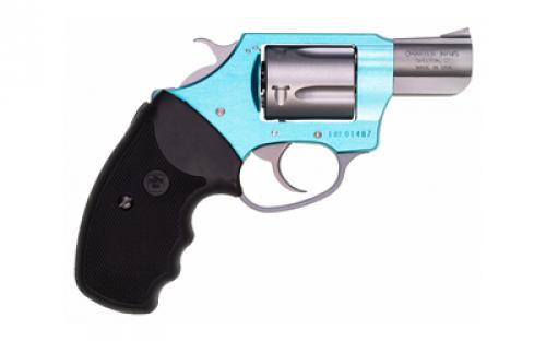 Charter Arms Santa Fe Sky, Double Action Revolver, 38 Special, 2" Barrel, Aluminum Receiver, Anodized Finish, Turquoise and Silver, Rubber Grip, Fixed Sights, 5 Rounds 53860