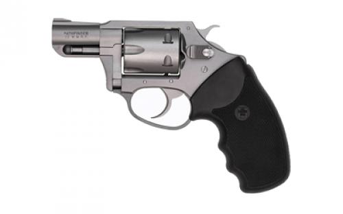 Charter Arms Pathfinder, Revolver, 22 WMR, 2 Barrel, Aluminum, Anodized Finish, Silver, Rubber Grips, Fixed Sights, 8 Rounds 72324