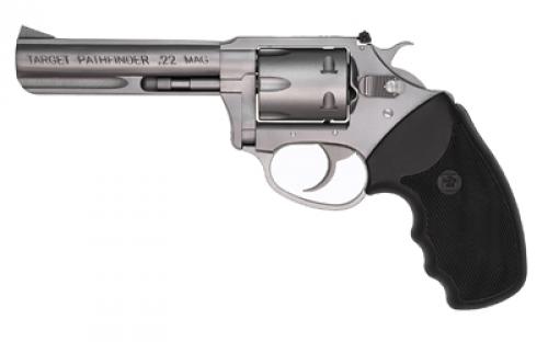 Charter Arms Pathfinder, Revolver, 22 WMR, 4.2 Barrel, Aluminum, Anodized Finish, Silver, Rubber Grips, Adjustable Sights, 8 Rounds 72342