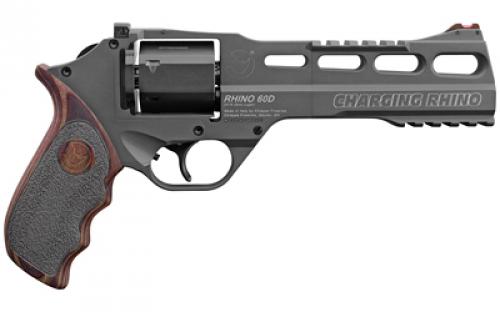 Chiappa Firearms Charging Rhino, Gen II, Revolver, Double Action Only, 9MM, 6 Barrel, Aluminum, Black Slate Cerakote Finish, Laminate Grips, Fiber Optic Front Sight, Adjustable Rear Sight, 6 Rounds 340.314