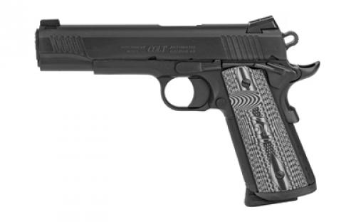 Colt's Manufacturing Combat Unit Government, 1911, Semi-automatic, Metal Frame Pistol, Full Size, 45ACP, 5 Barrel, Matte Finish, Steel Construction, G10, Adjustable Sights, 8 Rounds, 1  Magazine O1080CCU