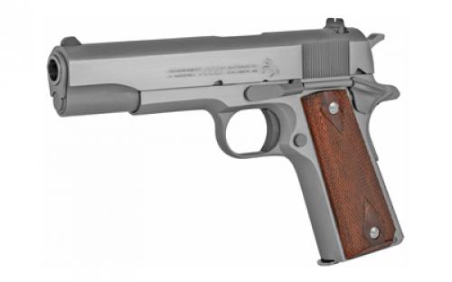 Colt's Manufacturing Government Model, 1911 Classic, Semi-automatic, Metal Frame Pistol, Full Size, 45ACP, 5" Barrel, Steel Construction, Stainless Finish, 7 Rounds, 1 Magazine O1911C-SS