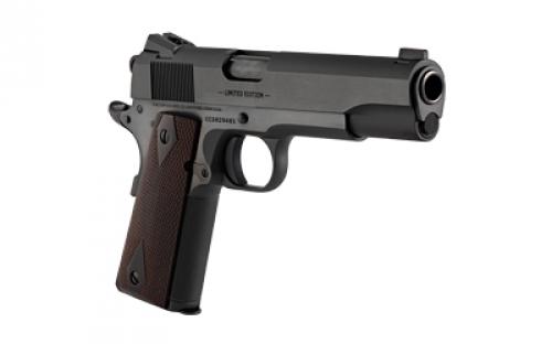 Colt's Manufacturing Government Model 1911C, Semi-automatic, Metal Frame Pistol, Full Size, 45ACP, 5" Barrel, Steel, Blued Finish, 7 Rounds, 1 Magazine, 25 LPI Checkered Front Strap, Checkered Slide Stop, Commander Hammer, Carbon Stell Mainspring Housing With Vertical Serrations, Low Profile Thumb Safety, Blued Barrel, Novak Brass Bead Front Sight, Novak Low Mount Carry Sight O191