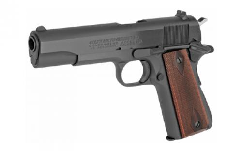 Colt's Manufacturing Series 70, 1911, Full Size, 45ACP, 5" Barrel, Steel Frame, Blue Finish, Rosewood Grips, Fixed Sights, 7Rd, Original Roll marks, 1 Magazine O1970A1CS