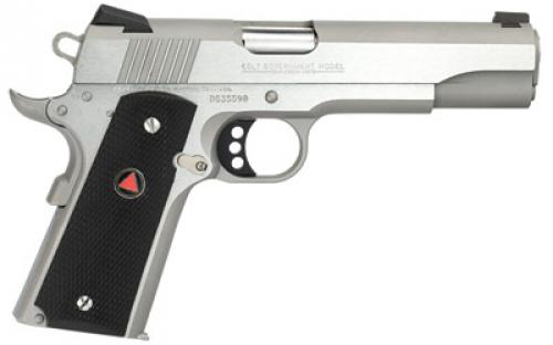 Colt's Manufacturing Delta Elite, 1911, Semi-automatic, Metal Frame Pistol, Full Size, 10MM, 5 Barrel, Steel, Stainless Finish, Composite Grips with Delta Medallions, Novak White Dot Sights, 8 Rounds, 1 Magazine, Upswept Beavertail Grip Safety O2020XE