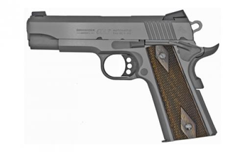 Colt's Manufacturing Custom Carry, 1911, Semi-automatic, Metal Frame Pistol, Commander Size, 45ACP, 4.25 Barrel, Steel, Smoked Grey, G10 Grips, 8 Rounds, 1 Magazine, Series 80 Firing System O4040CS