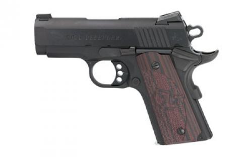 Colt's Manufacturing Defender, Compact 1911, Semi-automatic, Metal Frame Pistol, 9MM, 3 Barrel, Alloy, Blued Finish, G10 Grips, Novak Nights Sights, 8 Rounds, 1 Magazine O7802XE