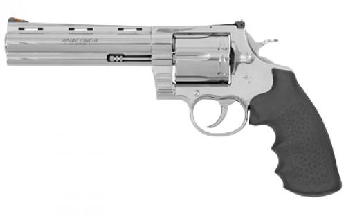 Colt's Manufacturing Anaconda, Revolver, 44 Magnum, 6 Barrel, Semi-Bright Stainless Finish, Hogue Grip, 6 Rounds ANACONDA-SP6RTS