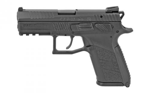 CZ P-07, Double Action/Single Action, Semi-automatic, Polymer Frame Pistol, Full Size, 9MM, 3.75 Barrel, Steel, Black, Fixed Sights, 10 Rounds, 2 Magazines, May Ship With or Without Lanyard Loop 01086