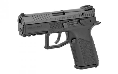 CZ P-07, Double Action/Single Action, Semi-automatic, Polymer Frame Pistol, Full Size, 9MM, 3.75" Barrel, Steel, Black, Fixed Sights, 10 Rounds, 2 Magazines, May Ship With or Without Lanyard Loop 01086