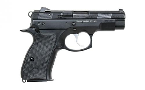 CZ 75 D PCR Compact, Double Action/Single Action, Semi-automatic, Metal Frame Pistol, Compact, 9MM, 3.75" Cold Hammer Forged Barrel, Black, Rubber Grips, Fixed Sights, Decocker, 10 Rounds, 2 Magazines 01194