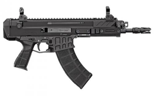 CZ CZ, BREN 2 Modular System Pistol, 7.62x39, 9 Barrel, Aluminum Frame, Matte Finish, Black, Polymer Grips, Manual Safety, Iron Sights, Semi-automatic, 30 Rounds, 1 Magazine 91460