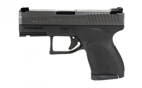 CZ P-10M, Striker Fired, Semi-automatic, Sub-Compact, Polymer Frame Pistol, 9MM, 3.19 Barrel, Nitride Finish, Black, 7 Rounds, 2 Magazines, 3 Dot Sights, Trigger Safety, Ambidextrous Magazine Release 95199