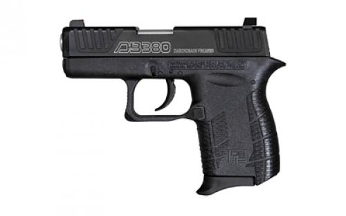 Diamondback Firearms DB380 Gen IV, Semi-automatic, Striker Fired, Polymer Frame Pistol, Micro Compact, 380 ACP, 2.8 Barrel, Fixed Sights, Black Oxide Finish Slide, Black Frame, 6 Rounds, 1 Magazine DBF0100E002