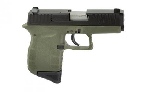 Diamondback Firearms DB9, Semi-automatic, Striker-Fired, Sub-Compact, 9MM, 3" Barrel, Polymer Frame, Olive Drab Green Frame, Black Oxide Finish Slide, Fixed Sights, 6 Rounds, 1 Magazine DB0200P101