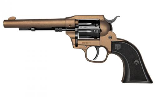 Diamondback Firearms Sidekick, Double Action/Single Action, Metal Frame Revolver, 22 LR/22 WMR, 5.5 Barrel, Zinc, Cerakote Finish, Midnight Bronze, Black Cylinder, Checkered Glass Filled Nylon Grips, Blade Front Sight, Integral Rear Sight, 9 Rounds DB053CA071