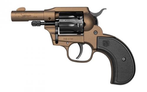 Diamondback Firearms Birdshead Sidekick, Double Action/Single Action, Metal Frame Revolver, 22 LR/22 WMR, 3 Barrel, Zinc, Cerakote Finish, Midnight Bronze, Black Cylinder, Checkered Glass Filled Nylon Grips, Blade Front Sight, Integral Rear Sight, 9 Rounds DB0600A071