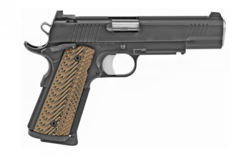 Dan Wesson Specialist, Semi-automatic, 1911, Full Size, 45 ACP, 5" Barrel, Steel Frame, Black, G10 Grips, 8Rd, 1913 Rail, Ambidextrous Safety, Night Sights 01801