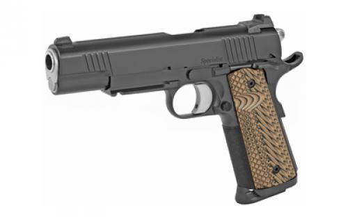 Dan Wesson Specialist, Semi-automatic, 1911, Full Size, 45 ACP, 5" Barrel, Steel Frame, Black, G10 Grips, 8Rd, 1913 Rail, Ambidextrous Safety, Night Sights 01801