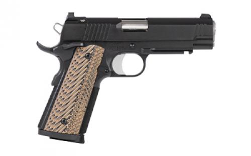 Dan Wesson Specialist Commander, 1911, Semi-automatic, Metal Frame Pistol, Commander, 45 ACP, 4.25" Barrel, Stainless Steel, Matte Duty Finish, Black, G10 Grips, Night Sights, Ambi Thumb Safety, 8 Rounds, 2 Magazines 01808