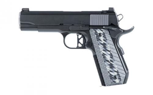 Dan Wesson V-Bob, Semi-automatic, 1911, Commander Size, 45ACP, 4.25 Barrel, Steel Frame, Matte Finish, Black, G10 Grips, Night Sights, 8 Rounds, 2 Magazines 01826