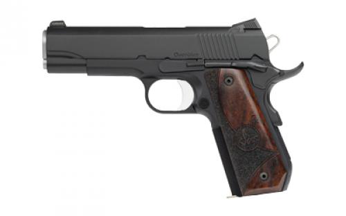 Dan Wesson Guardian, Semi-automatic, 1911, Commander Size, 9MM, Bobbed Aluminum Frame, 4.25 Barrel, Matte Finish, Black, Wood Grips, Night Sights, 9 Rounds, 2 Magazines 01828