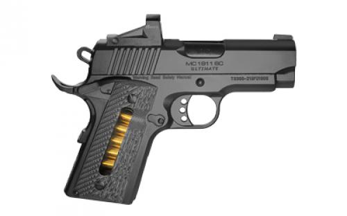 Girsan MC1911 SC Ultimate, 1911, Semi-automatic, Metal Frame Pistol, Officer, 9MM, 3.4 Barrel, Steel, Black, G10 Grips, Far Dot Red Dot, Ambidextrous Safety, 7 Rounds, 1 Magazine, Ambidextrous 390038