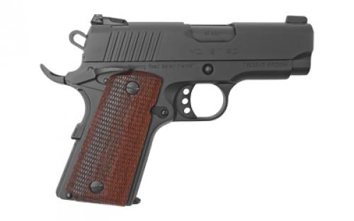 Girsan MC1911SC, Semi-automatic, 1911 Officer Model, 45ACP, 3.4" Barrel, Steel Frame, Black, Wood Grips, Ambidextrous Safety, Extended Beavertail, Adjustable Rear Sight, 6Rd 390040