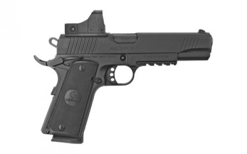 Girsan MC1911S, 5MOA Optic Included, Semi-automatic, 1911, Full Size, 45ACP, 5 Barrel, Steel Frame, Black, Synthetic Grips, Ambidextrous Safety, Extended Beavertail, Accessory Rail, Fixed Sights, Optics Adapter Plate, 8Rd 390061