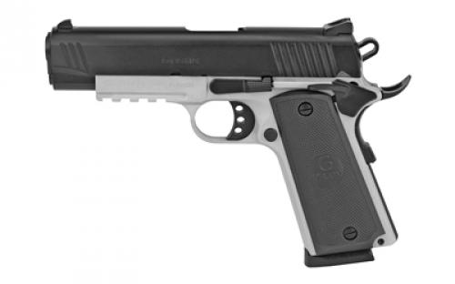 Girsan MC1911C, Semi-automatic, 1911 Commander Model, 45ACP, 4.4 Barrel, Steel Frame, Two-Tone Finish, Synthetic Grips, Extended Beavertail, Accessory Rail, Fixed Novak Sights, 8 Rounds, 1 Magazine 390072