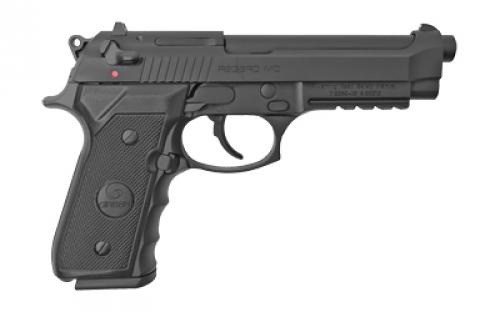 Girsan REGARD MC, Double Action/Single Action, Semi-automatic, Metal Frame Pistol, Full Size, 9MM, 4.9" Barrel, Alloy Frame, Matte Finish, Black, Synthetic Grips, Ambidextrous Safety, Decocker, Accessory Rail, Fixed Sights, 18 Rounds, 1 Magazine 390080