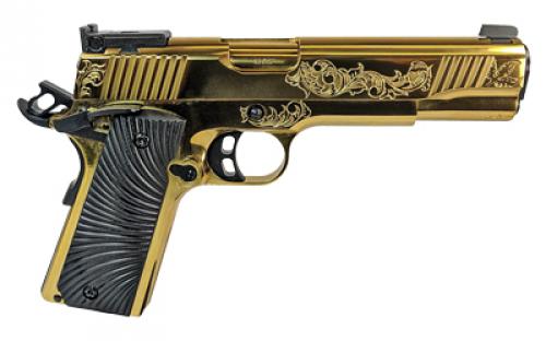 Girsan MC1911 Deluxe, Semi-automatic, 1911, Full Size, 45ACP, 5" Barrel, Gold, 8Rd, BLEM (Scratched Receiver) 390093