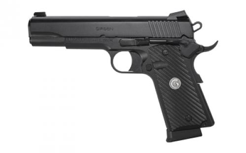 Girsan MC1911S Untouchable, 1911, Semi-Automatic, Metal Frame Pistol, Full-Size, 45ACP, 5 Barrel, Steel, Two Tone Finish, Black and Silver, G10 Grips, 3-Dot Sights, Ambidextrous Safety, 8 Rounds, 1 Magazine 392062