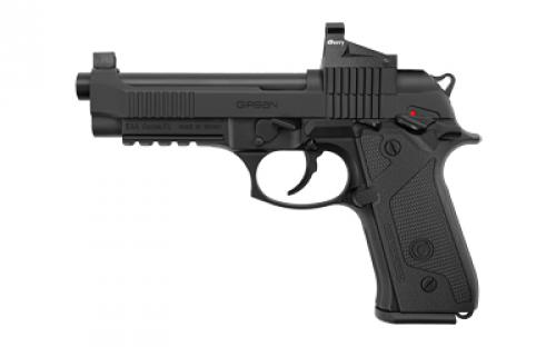 Girsan Regard, Gen 3, Single Action, Semi-automatic, Metal Frame Pistol, Full Size, 9MM, 4.9 Barrel, Aluminum, Black, G10 Grips, Ambidextrous Thumb Safety, 18 Rounds, 1 Magazine, Far-Dot Red Dot Optic 392086