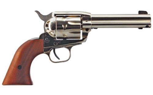 European American Armory Bounty Hunter, Single Action Army, 22LR & 22WMR, 4.75" Barrel, Alloy Frame, Nickel Finish, Walnut Grips, Fixed Sights, 8 Rounds 771125