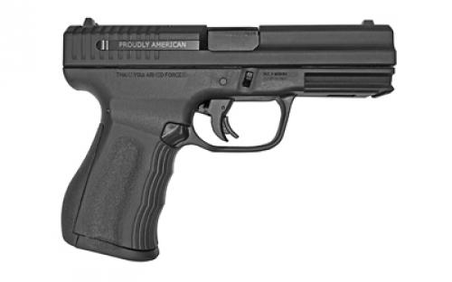 FMK Firearms Elite, Striker Fired, Semi-automatic, Polymer Frame Pistol, Compact, 9MM, 4 Barrel, Optic Ready Slide, Melonite Finish, Black, Fixed Sights, 14 Rounds, 2 Magazines FMKG9C1E