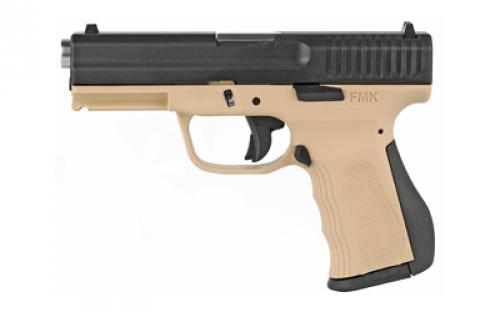 FMK Firearms 9C1G2, Striker Fired, Semi-automatic, Polymer Framed Pistol, 9MM, 3.87 Barrel, Black Slide, Flat Dark Earth Frame, 14 Rounds, 1 Magazine FMKG9C1G2RSS