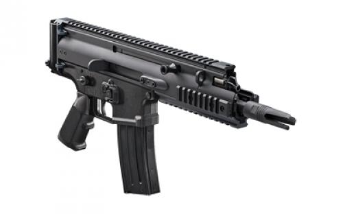 FN America Scar 15P, Semi-automatic Pistol, 556NATO, 7.5" Barrel, 3 Prong Flash hider, Anodized Finish, Black, Non Reciprocating Charging Handle, Short Stroke Gas System, Polymer Grip, Vertical Rear Picatinny Rail with Sling QD Cup, Ambidextrous Safety and Magazine Release, 10 Rounds, 1 Magazine, Includes Premium Zipped Case 38-101244