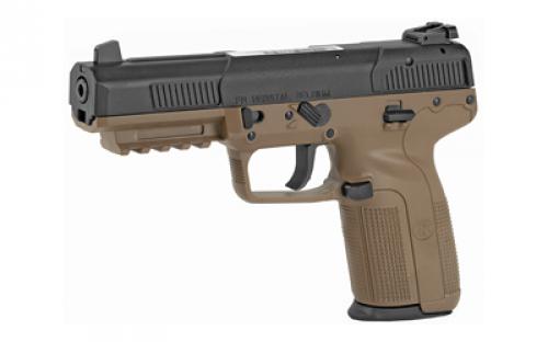 FN America Five Seven, Striker Fired, Full Size, 5.7X28MM, 4.8" Barrel, Polymer Frame, Flat Dark Earth Finish, Ambidextrous Safety, Adjustable Sights, 10 Rounds, 2 Magazines 3868900754