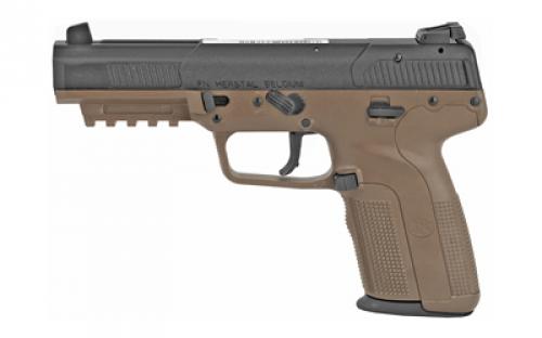 FN America Five-seveN, Striker Fired, Full Size, 5.7x28MM, 4.8" Barrel, Polymer Frame, Flat Dark Earth Finish, Adjustable Sights, Ambidextrous Safety, 10Rd, 3 Magazines, Only Available for California 3868929352