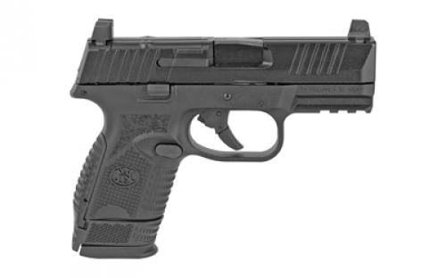 FN America FN 509, MRD, Semi-automatic, Striker Fired, Compact, 9MM, 3.7" Barrel, Polymer Frame, Black Finish, 1-12Rd, 1-15Rd, Non-Manual Safety, Interchangeable Backstraps, FN Optics Mounting System, Ambi Slide Stop Lever, Ambi Magazine Release, FN Soft Case, Rail, Front Serrations, Loaded Chamber Indicator 66-100571