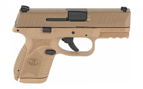 FN America FN America, FN 509, MRD, Semi-automatic, Striker Fired, Compact, 9MM, 3.7" Barrel, Polymer Frame, FDE, 2-10Rd, Non-Manual Safety, Interchangeable Backstraps FN Soft Case, Rail, Front Serrations, Loaded Chamber Indicator 66-100819