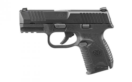 FN America FN 509, Semi-automatic, Striker Fired, Compact, 9MM, 3.7" Barrel, Polymer Frame, Black, 1-12Rd, 1-15Rd, 3-24Rd, 5 Magazines, No Manual Safety, Interchangeable Backstraps, FN Soft Case, Rail, Front Serrations, Loaded Chamber Indicator 66-101641