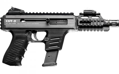 Four Peaks CSV-9, Semi-automatic Pistol, 9MM, 4.75" Barrel, Matte Finish, Black, Adjustable Sights, Ambidextrous Safety, 15 Rounds, 1 PMAG Glock Magazine, Accepts Glock Magazines 12072