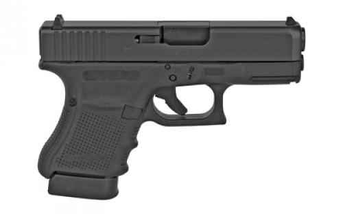 Glock 30 Gen4, Striker Fired, Semi-automatic, Polymer Frame Pistol, Sub-Compact, 45 ACP, 3.78" Barrel, Matte Finish, Black, Fixed Sights, 10 Rounds, 2 Magazines, Right Hand G304AUT