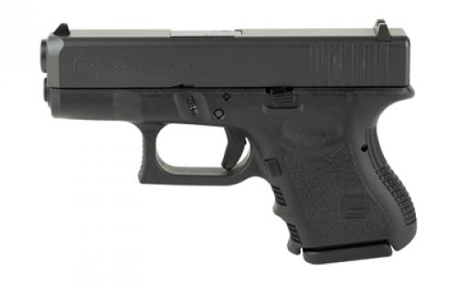 Glock 33, Semi-automatic, Striker Fired, Sub-Compact, 357 Sig, 3.43, Black, Interchangeable, 9 Rounds, 2 Mags, Fixed Sights, Polymer, Matte G33AUT