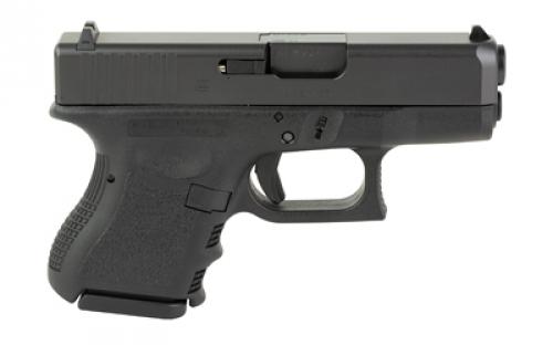 Glock 33, Semi-automatic, Striker Fired, Sub-Compact, 357 Sig, 3.43", Black, Interchangeable, 9 Rounds, 2 Mags, Fixed Sights, Polymer, Matte G33AUT