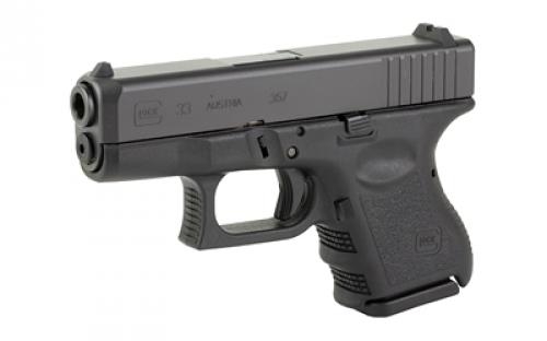 Glock 33, Semi-automatic, Striker Fired, Sub-Compact, 357 Sig, 3.43", Black, Interchangeable, 9 Rounds, 2 Mags, Fixed Sights, Polymer, Matte G33AUT